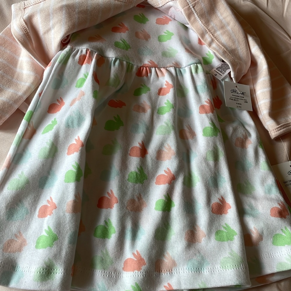 Little Me 3 of outfit. Dress w/ jacket & Panties - Picture 3 of 4